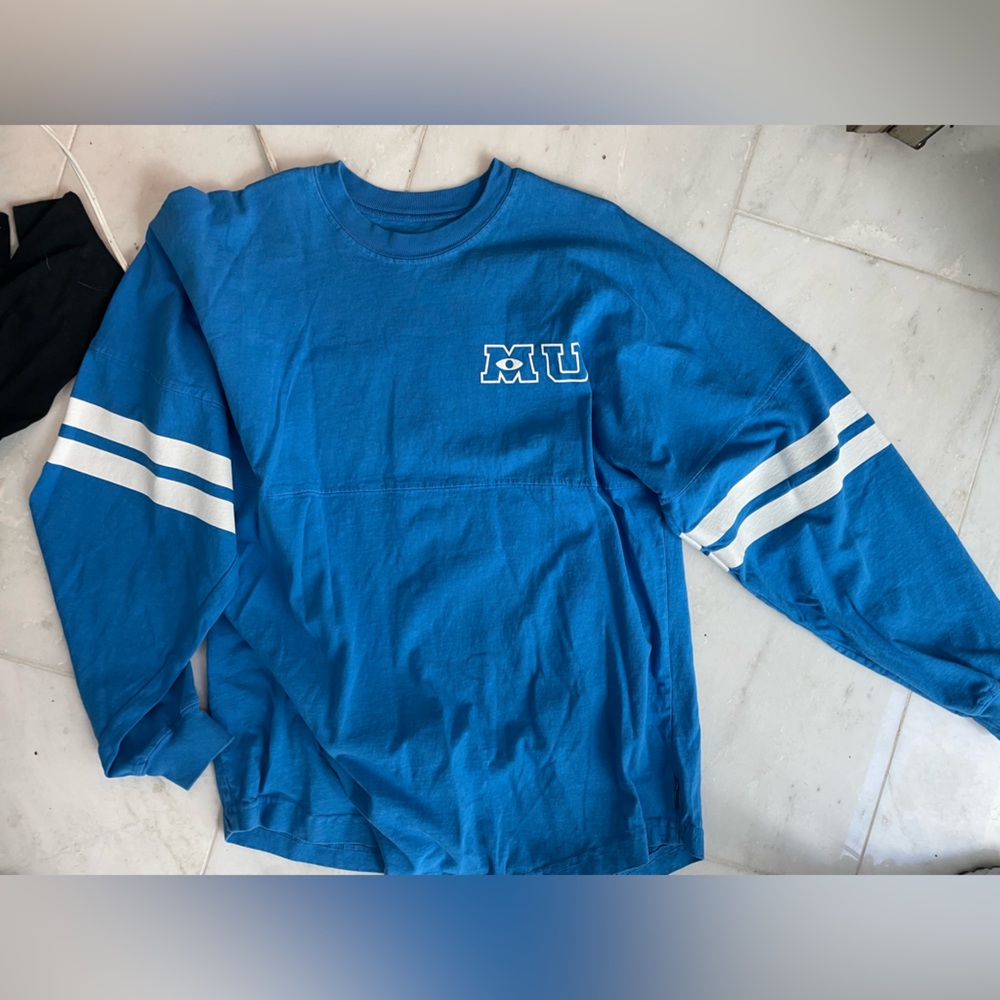 Disney Parks Monsters University Blue Spirit Jersey size S